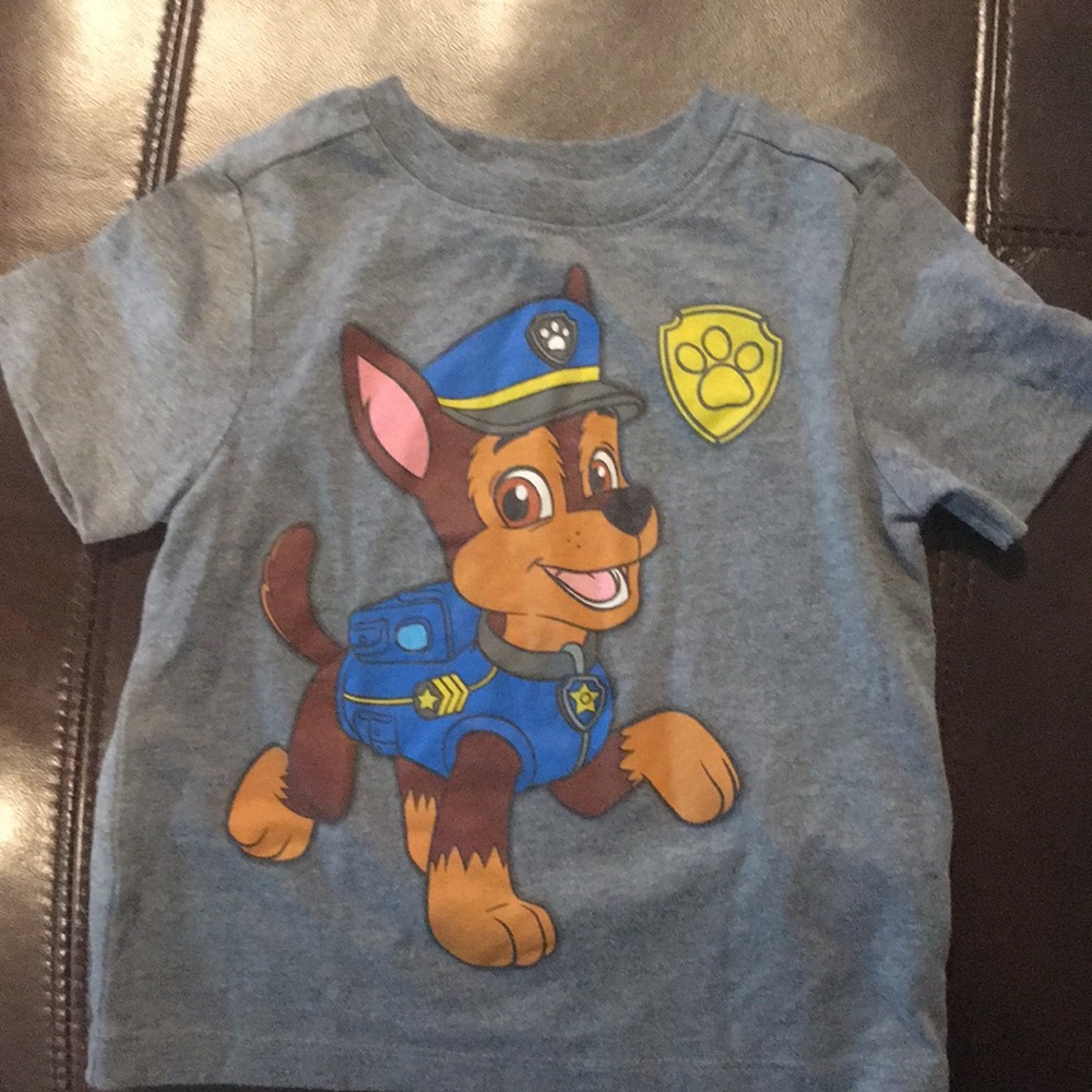 Gray Paw Patrol T shirt with Chase